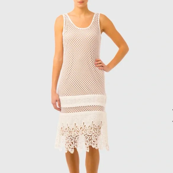 Joseph Ribkoff | Dresses | Joseph Ribkoff Mesh And Lace With Nude Lining Sz  4 | Poshmark